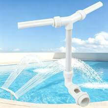 Pool Skimmer Net Set, Adjustable 5-Section 48-Inch Extendable Aluminum Alloy Pole, Dense Pond Cleaning Net, Fine Mesh Leaf Net, Suitable For Garden Ponds And Hot Tubs, Blue, Essential For Pool Maintenance And Cleaning, Pool Maintenance Must-Have | Professional Pool Equipment | Durable Pool Net | Pool Cleaning Tool - 6-pool Fountain Nozzle - View 8