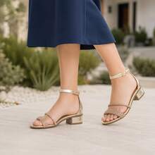Klicpé Kids Heeled Sandals - 金色 - 查看 9