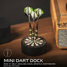 Portable Mini Dart Board, Dart Holder, Dart Target Storage Tray, Indoor/Outdoor Use, Suitable For Dart Throwing, Target Games, Outdoor Sports, Desktop Decor, Party Games, Backyard Entertainment, Camping - One Size Fits All - View 2