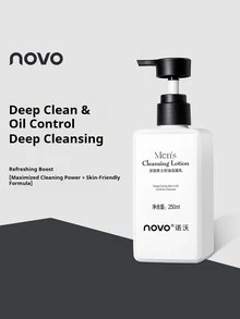 NOVO Oil-Control Moisturizing Men's Facial Cleanser: Freshly Cleans Pores Without Tightening Skin; Choice For Students, Great Gift For Friends - Deep Cleansing - View 10