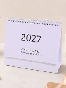 2027年極簡風桌上日曆，每日行程記錄日誌，適合學習與辦公使用，送給朋友的禮物 - 彩色 - 查看 16