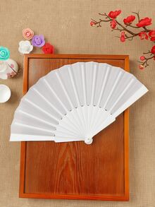 Flat Folding Fan, Modern Style, Suitable For Home Use - White - View 4