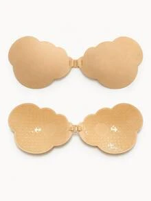 Strapless Invisible Adhesive Bra For Women, Seamless Front Closure Push-Up Breast Pads, Strong Grip Anti-Slip Reusable, Essential For Evening Gowns And Camisoles - Multicolor - View 11