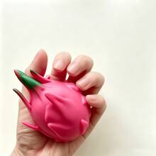 1pc Temperature Color-Changing Mango Lemon Squeeze Stress Relief Finger Toy, Suitable For Adults And Teenagers, With Scream Sound Sensor Dragon Fruit And Orange Shapes - 彩色 - 查看 10