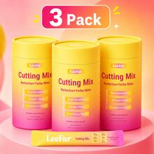[3 Piece]LeeFar Cutting Drink Mix, Strawberry Acai Flavor, Craving Control Support & Gut Health Drink Powder, Clean Energy Wellness Mix With Berberine, Yerba Mate, 5-HTP, Chromium & Magnesium, Vegan Gluten-Free, 30 Servings - 3 件套 - 查看 1
