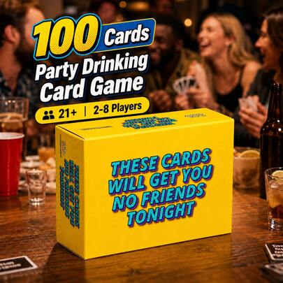 These Cards Will Get You No Friends 今晚派對飲酒卡牌遊戲 社交破冰挑戰卡 大膽問題投票遊戲 互動團體對戰 快節奏幽默派對活動 遊戲之夜娛樂