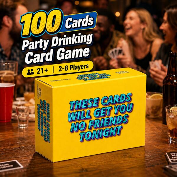 These Cards Will Get You No Friends Tonight Party Drinking Card Game Social Icebreaker Challenge Cards Dare Question Voting Game Interactive Group Play Fast Paced Humor Party Activity Game Night Entertainment