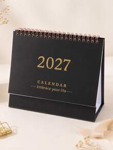 2027年極簡風桌上日曆，每日行程記錄日誌，適合學習與辦公使用，送給朋友的禮物 - 彩色 - 查看 13