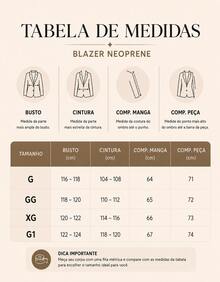 Blazer Plus Size Terninho de Luxo Feminino Básico Outono/Inverno Escritório Elegante para Trabalho Alfaiataria - Marrom - Visão 7