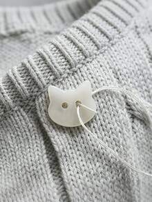 Cute Buttons,Adorable Little White Cat Buttons | Suitable For All Types Of Shirts, Sweaters, And Clothing | Perfect For Crafts, Apparel Decoration, And Sewing Projects - Multicolor - View 5