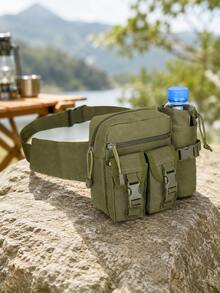 Multifunktionale Hüfttasche, taktische Bauchtasche mit Wasserflaschenhalter, Mehrfach-Taschen Hüftgürtel-Tasche für Männer und Frauen, verstellbare Outdoor-Hüfttasche, Crossbody-Brusttasche, Handy-Tasche für Wandern, Camping, Radfahren, Motorrad, Reisen - A - Übersicht 12