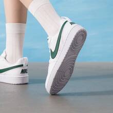 Nike Court Borough 休閒系列 舒適百搭GS 板鞋 男女同款 - 白色/冷杉綠 - 查看 3