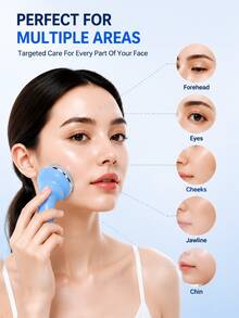 Dispositivo de compresión fría facial de acero inoxidable con espejo, rodillo de hielo, instrumento de belleza, dispositivo de compresión de hielo facial - Multicolor - Ver 6