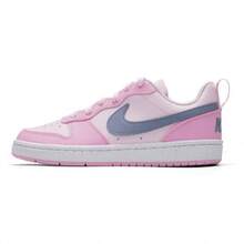 Nike Court Borough Recraft Comfortable And Versatile GS Sporty Casual Low-Top Sneakers, Unisex - Foaming Powder - View 4