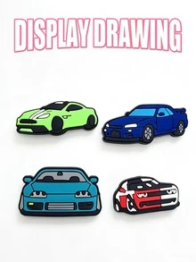 38 Pieces / Sets. A Set Of Automotive Series Shoe Decorations, Suitable For DIY To Make Shoes With Holes. It Is An Excellent Gift For Friends. - Multicolor - View 8