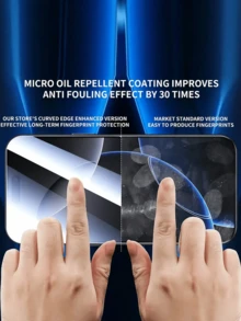 3 Pieces Set, High-Definition Tempered Glass Screen Protector, Scratch Resistant, Waterproof, Dustproof, Mobile Phone Accessory, No Bubbles, Screen Protector Compatible With IPhone 13, Screen Protector Compatible With IPhone. Compatible With IPhone13/14/15/16/16 Plus/16 Pro/16 Pro Max/16/17/17 Air/17 Pro/17 Pro Max/17/17 Air/17 Pro/17 Pro Max. [International Version Non Local Version] - Multicolor - View 6