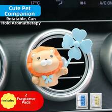 AD Cartoon Animal Windmill Car Air Vent Aromatherapy, Air Outlet Decorative Ornament, Long-Lasting Gentle Fragrance Car Interior Accessory - Pet-friendly Aromatherapy - View 10
