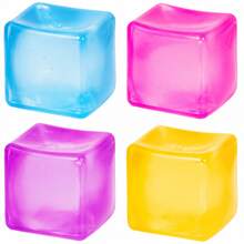 1/3pcs Jelly Ice Cube Squeeze Toy Clear Gradient Color Malt Candy Squish Cube Stress Ball Anti-Anxiety Fidget Sensory Toy Soft Squishy Decompression Toy Office Classroom Hand Play Toy Holiday Gift For Teen Girls - Multicolor - View 8