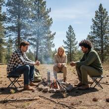 1 Stück verstärkter Outdoor-Klapphocker, faltbar, leicht und tragbar, stabil und sicher, geeignet für Camping, Angeln, Zeichnen, Innen- und Außenbereich, bequemer kleiner Klappstuhl, geeignet für Angeln/Strandurlaub, Pendeln, Picknick, Reiseessentials [geeignet für Gewicht bis zu 240 Lbs] - Verschiedenfarbig - Übersicht 4