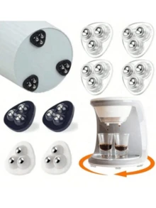 8-Piece Set And 4-Piece Set, Available In Three Colors, With High-Quality Heavy-Duty Swivel Wheels - Smooth 360 ° Rotation, Super Adhesive Self-Adhesive Wheel Set, Easy To Move On Storage Boxes, Furniture, Trash Cans, And Coffee Tables. - A - View 1