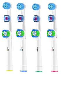 12pcs Black/White 1cm Diameter Electric Toothbrush Replacement Heads For Deep Cleaning, Compatible With Pro 1000/9600/5000/3000/8000/Genius And Smart Electric Toothbrushes - 查看 9
