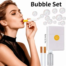 1pc Women's Stress Relief Bubble Stick (Bubble Film And Other Accessories Not Included), Prank Creative Cigarette Shaped Bubble Wand, Mini Handheld Bubble Stick, Party Atmosphere Creator, Fun Bubble Prop - Suitable For Weddings, Parties, Photography And Special Occasions - Theme Party Supplies And Event Accessories, Valentine's Day Gift, Party Favor Filler, Easter - Multicolor - View 6