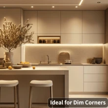 Battery Powered Under Cabinet LED Light Strip Warm White, Flexible LED Light Strip Suitable For Kitchen Cabinet Countertop Shelf Lighting Home Decor (Battery Not Included) - Battery Box LED Light Strip - View 6