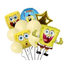 SpongeBob SquarePants New SquarePants Cartoon Anime Party Birthday Party Foil Balloon Decoration Background Supplies - As Shown In the Figure - View 10