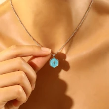 14K Gold Plated Delicate Cross Necklace For Women, Minimalist Simple Cross Pendant Necklace, Cute Small Cross Charm Necklace, Elegant Religious Jewelry Gift, Suitable For Women And Teens, Wear All Year Round, Also Suitable For Christmas - Cross On a Blue Background With Dripping Oil - View 3