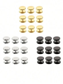 3/9/27pcs Minimalist Spiral Buttons - Non-Slip Buckle, Detachable Design, Suitable For Cardigans, Sweaters, Knitted Tops Tightening - Fashion Decorative Button Accessories, No Sewing Required, Essential Item For Women's Formal And Casual Wear, Wardrobe Must-Have - Multicolor - View 12