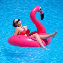 Flamingo Inflatable Pool Floats, Pink Pool Tubes Swim Ring Pools Float, 40 Inch Large Pools Float, Inner Tube Beach Floats For Adults, Blow Up Water Floaties Lounger - Pink - View 6