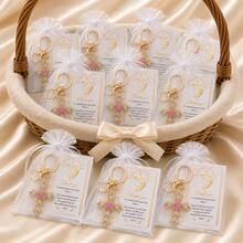 60pcs/20sets Cross Keychains (With Organza Gift Bags And Tags), Suitable For Baptism, Baby Shower, Birthday Party Favors, Religious Memorials And First Communion Gifts. Religious Theme Baby Shower And First Communion Guest Favors. - Multicolor - View 9