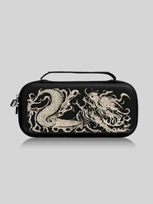 Jemdura, Dragon Element Fashion Black Dragon Pattern Protective Case, Suitable For Switch2 2025, SwitchOLED/Switch N Protective Case, Game Console Storage Bag, Card Slot Base Protective Case, Game Console Accessory Protective Cover, Romantic Surprise Gift Compatible With Switch Players - Multicolor - View 4