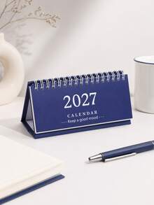2027長版日曆，創意馬卡龍色系每日行程規劃本，金屬線圈裝訂可翻頁，返校季 - 彩色 - 查看 12