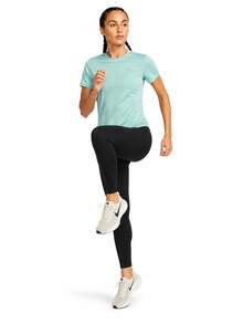 Nike SWIFT DRI-FIT Women's Quick Dry Short Sleeve Running T-Shirt - Green - View 5