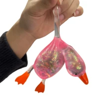 Tachimi 1pc Shiny Crystal Duck/Cheering Duck/Penguin/Animal Shaped, Soft Slow Rebound, Sticky Stress Relief, Travel Portable Decompression Toy, Ideal Holiday Gift, Birthday Gift, Office Stress Relief, Suitable For Boys And Girls - Squeeze Toy Gift - Multicolor - View 4