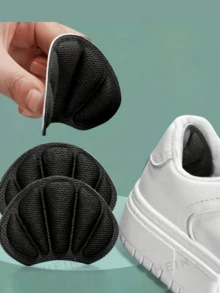 8pcs Reusable Adhesive Soft Heel Protectors - Unisex Casual Shoes, Sandals And Sneakers Anti-Slip Pads - Suitable For Oversized Shoes To Improve Fit And Foot Care Stickers (16/8/4/2/1pc) Available - A - View 1