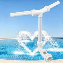 Pool Skimmer Net Set, Adjustable 5-Section 48-Inch Extendable Aluminum Alloy Pole, Dense Pond Cleaning Net, Fine Mesh Leaf Net, Suitable For Garden Ponds And Hot Tubs, Blue, Essential For Pool Maintenance And Cleaning, Pool Maintenance Must-Have | Professional Pool Equipment | Durable Pool Net | Pool Cleaning Tool - 6-pool Fountain Nozzle - View 9