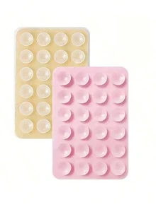 1件/2件/3件/4件/5件 矽膠吸盤手機支架，防水黏性底座，適用於大多數手機，通用手指握把，適合自拍與錄影 - 彩色 - 查看 8