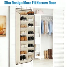 Over-The-Door Hanging Storage Rack, Durable Oxford Fabric Material, Organizes 20+ Pairs Shoes Boots Sneakers Heels, Space-Saving Closet Organizer, Perfect Gift For Home Organization - View 3