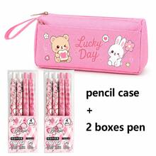 Set Kotak Pensil Kapasitas Besar Warna Pink, Tas Pena dengan Pena, Tampilan Sangat Menarik, Kotak Alat Tulis Kreatif untuk Hadiah, Perlengkapan Sekolah Penting - Beraneka warna - View 12