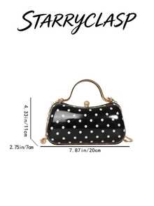 Fashion Party Evening Clutch Bag - Black - View 2