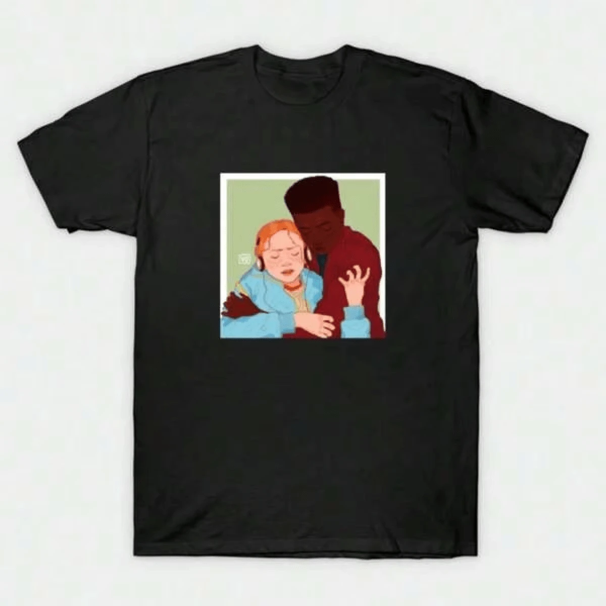 Men T-Shirts - 黑色 - 查看 1