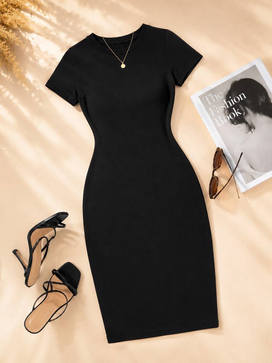 Women Short Dresses - Black - View 1