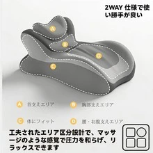 まくら うつ伏せ枕  多機能クッション【睡眠・背もたれ・足まくら】55x39x28cm うつ伏せ寝枕 首に負担のかかりにくい枕 低反発 通気性 隠しファスナー 洗濯可能 ヘッドパッド高さ調整可能 取り外し可能 (グレー) - グレー - チェックする 3