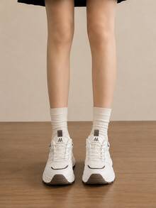 Women Wedge Sneakers - Khaki - View 2