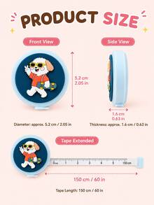 Cute Retractable Tape Measure Set, Portable Mini Sewing Ruler, Suitable For DIY Crafts, Tailoring And Daily Measurement - A - View 3