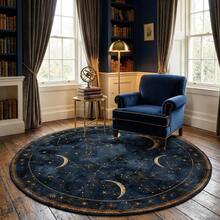 1pc Starry Sky Pattern Floor Mat, Bathroom Mat, Bathroom Rug, Door Mat, Small Rug, Carpet, Floor Mat, Home Decor, Area Rug, Outdoor Mat, Home Decor, Area Carpet, Bedroom Rug, Washable Carpet - Multicolor - View 2