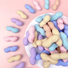 10pcs Creative Peanut Shaped Erasers | Cute Colorful Stationery, Suitable For Students | Erase Cleanly Without Leaving Traces | Perfect For Classroom, Planner, Gift And Back To School Season - A - View 3