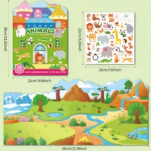 Reusable Gel Jelly Stickers DIY Craft Materials, Reusable 3D Stickers, Suitable For Children's Quiet Book Making, Early Education Sticker Activity Toys - Multicolor - View 9